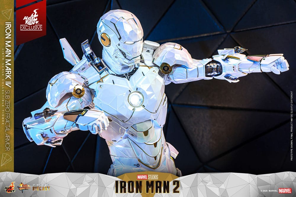 Iron Man 2 Movie Masterpiece Diecast Action Figur 1/6 Iron Man Mark IV (Sub-Zero Fractal Armor) - Hot Toys Exclusive 33 cm Hot Toys