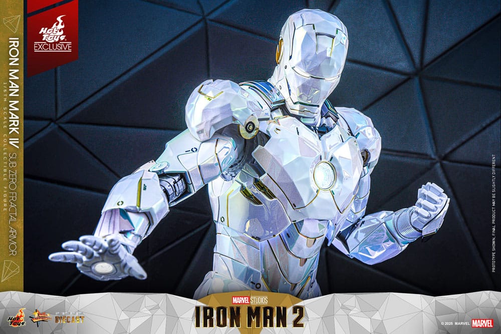 Iron Man 2 Movie Masterpiece Diecast Action Figur 1/6 Iron Man Mark IV (Sub-Zero Fractal Armor) - Hot Toys Exclusive 33 cm Hot Toys