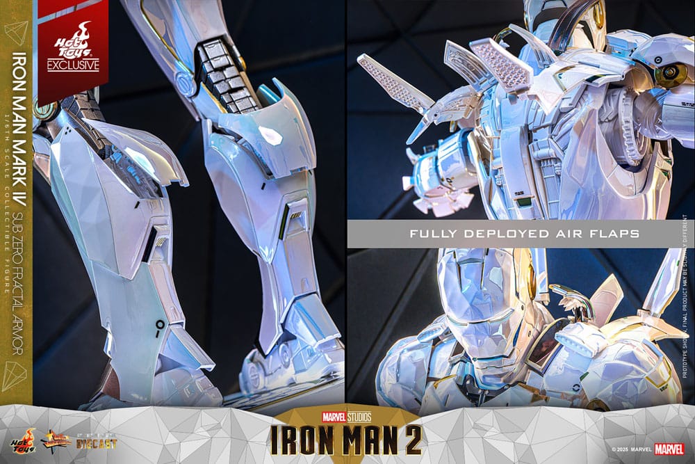 Iron Man 2 Movie Masterpiece Diecast Action Figur 1/6 Iron Man Mark IV (Sub-Zero Fractal Armor) - Hot Toys Exclusive 33 cm Hot Toys