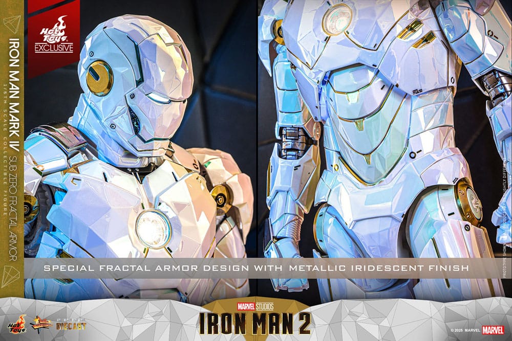 Iron Man 2 Movie Masterpiece Diecast Action Figur 1/6 Iron Man Mark IV (Sub-Zero Fractal Armor) - Hot Toys Exclusive 33 cm Hot Toys