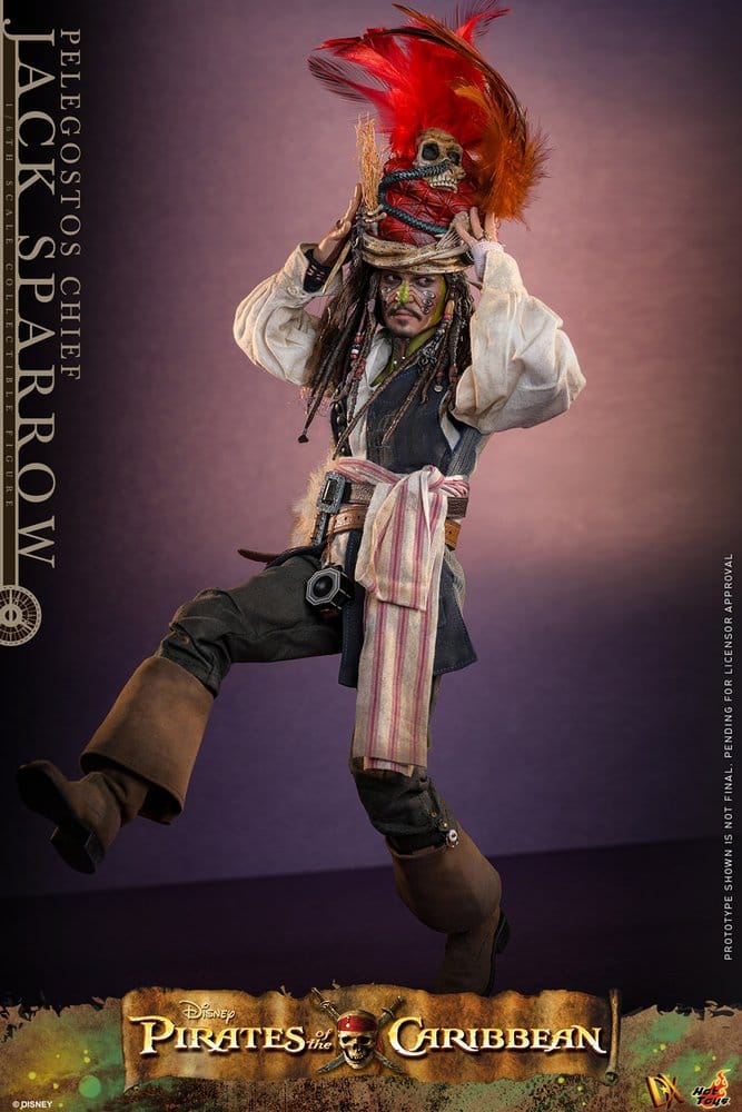 Pirates of the Caribbean: Dead Man's Chest Action DX Figur 1/6 Pelegostos Hövding Jack Sparrow 30 cm