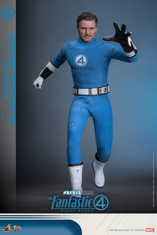 The Fantastic Four: First Steps Movie Masterpiece Action Figur 2-Pack 1/6 Mister Fantastic & H.E.R.B.I.E. 30 cm Hot Toys