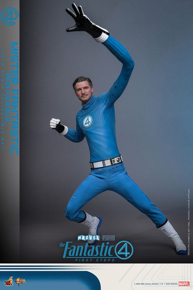 The Fantastic Four: First Steps Movie Masterpiece Action Figur 2-Pack 1/6 Mister Fantastic & H.E.R.B.I.E. 30 cm Hot Toys