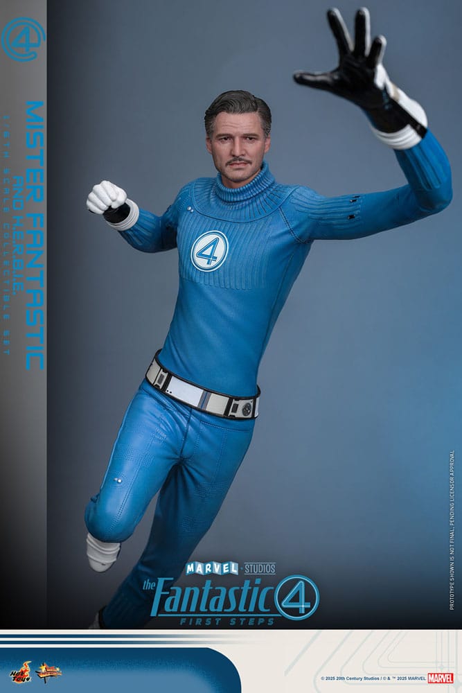 The Fantastic Four: First Steps Movie Masterpiece Action Figur 2-Pack 1/6 Mister Fantastic & H.E.R.B.I.E. 30 cm Hot Toys