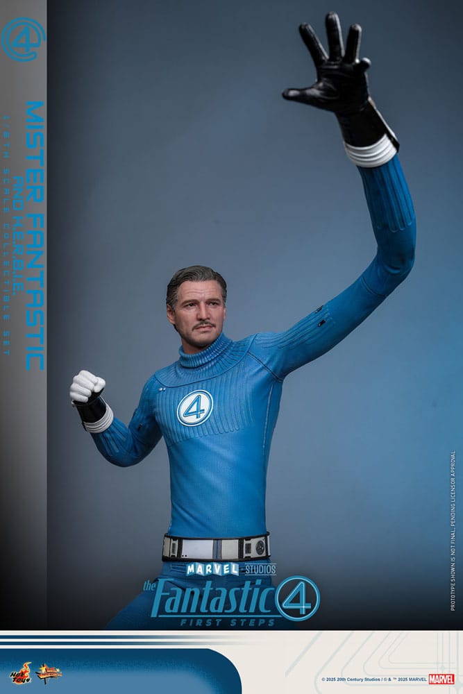 The Fantastic Four: First Steps Movie Masterpiece Action Figur 2-Pack 1/6 Mister Fantastic & H.E.R.B.I.E. 30 cm Hot Toys