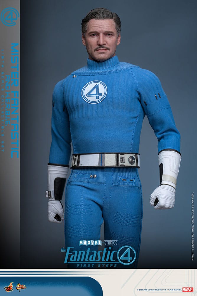 The Fantastic Four: First Steps Movie Masterpiece Action Figur 2-Pack 1/6 Mister Fantastic & H.E.R.B.I.E. 30 cm Hot Toys