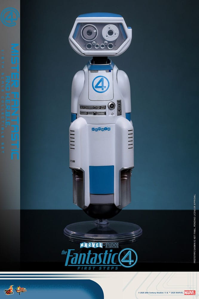 The Fantastic Four: First Steps Movie Masterpiece Action Figur 2-Pack 1/6 Mister Fantastic & H.E.R.B.I.E. 30 cm Hot Toys