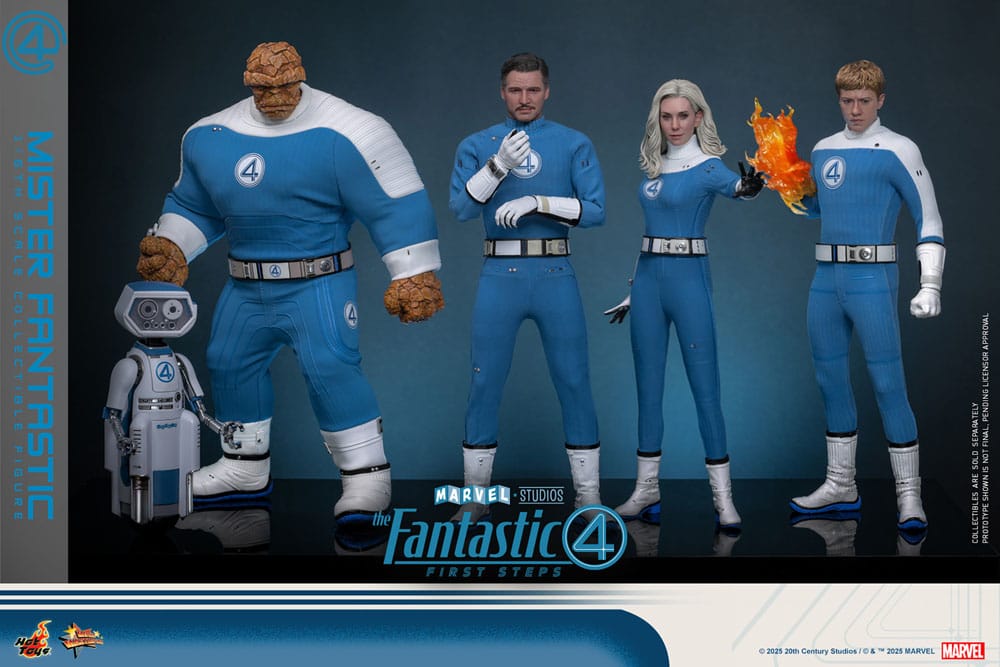The Fantastic Four: First Steps Movie Masterpiece Action Figur 1/6 Mister Fantastic 30 cm Hot Toys