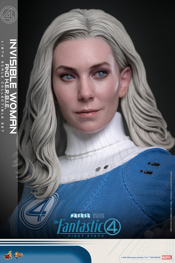 The Fantastic Four: First Steps Movie Masterpiece Action Figur 2-Pack 1/6 Invisible Woman & H.E.R.B.I.E. 28 cm Hot Toys