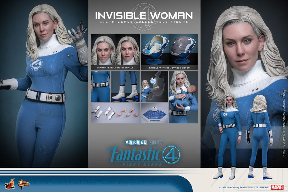 Fantastic Four: First Steps Movie Masterpiece Action Figur 1/6 Invisible Woman 28 cm Hot Toys