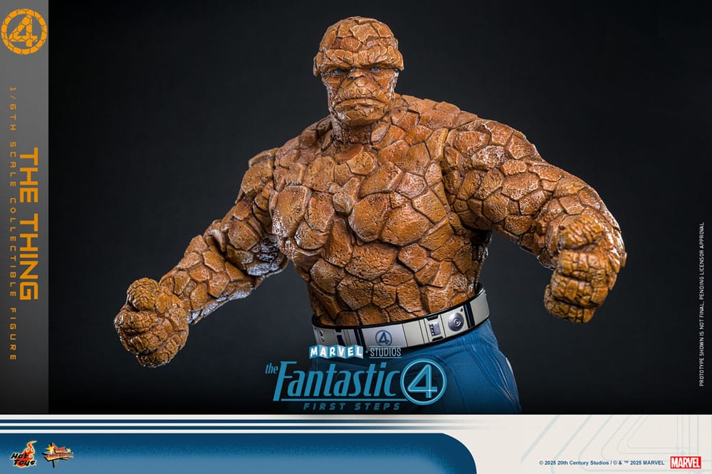 The Fantastic Four: First Steps Movie Masterpiece Action Figur 1/6 The Thing 31 cm Hot Toys