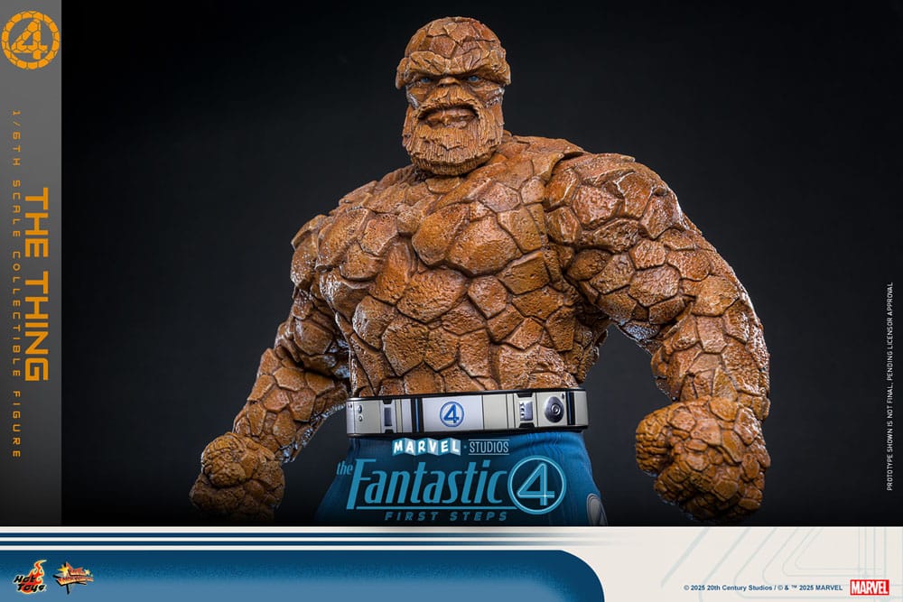 The Fantastic Four: First Steps Movie Masterpiece Action Figur 1/6 The Thing 31 cm Hot Toys