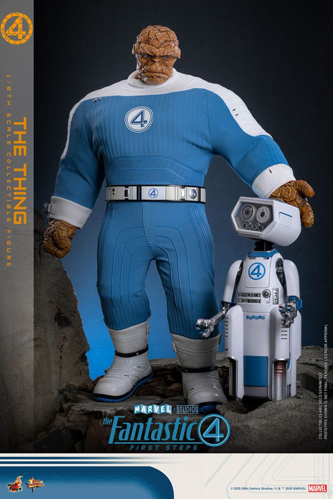 The Fantastic Four: First Steps Movie Masterpiece Action Figur 1/6 The Thing 31 cm Hot Toys