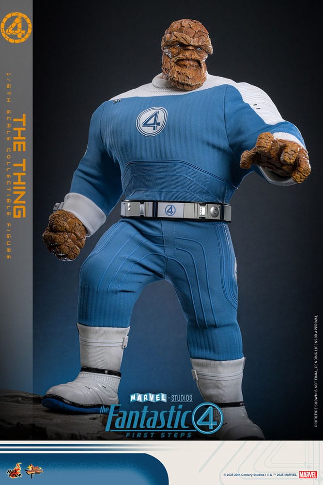 The Fantastic Four: First Steps Movie Masterpiece Action Figur 1/6 The Thing 31 cm Hot Toys