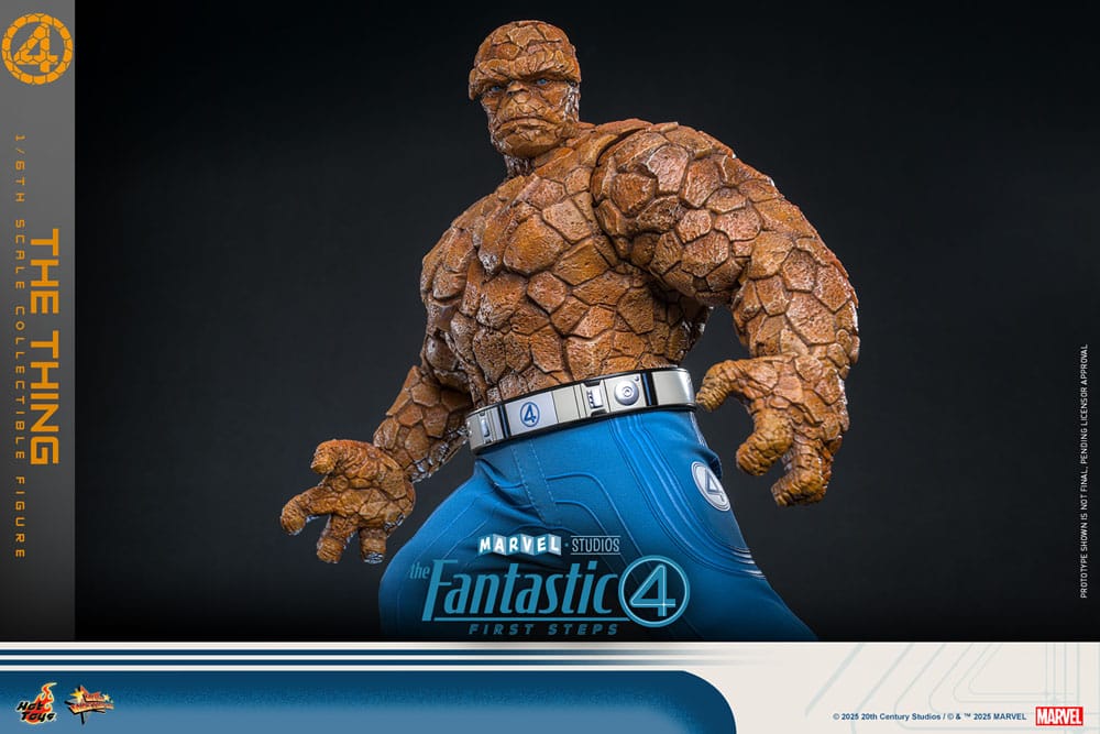 The Fantastic Four: First Steps Movie Masterpiece Action Figur 1/6 The Thing 31 cm Hot Toys