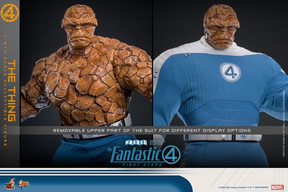 The Fantastic Four: First Steps Movie Masterpiece Action Figur 1/6 The Thing 31 cm Hot Toys