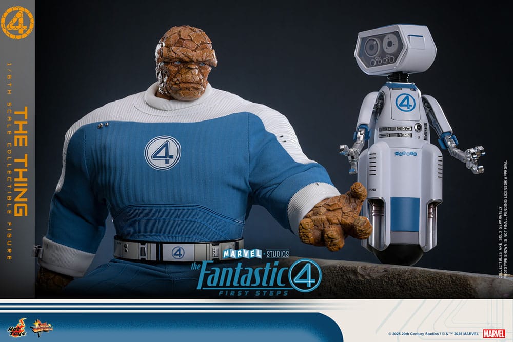The Fantastic Four: First Steps Movie Masterpiece Action Figur 1/6 The Thing 31 cm Hot Toys
