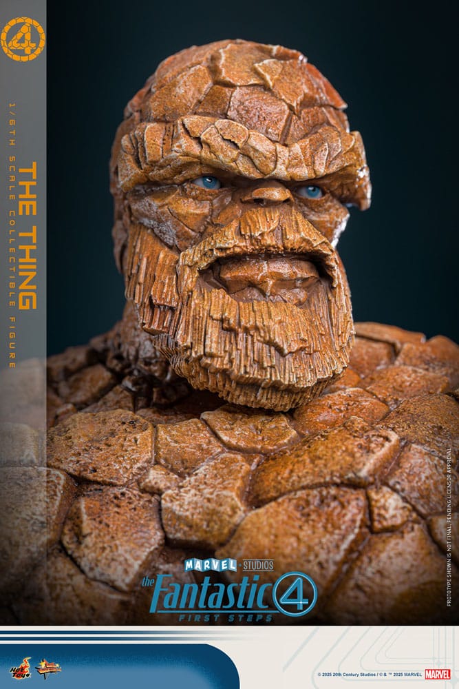 The Fantastic Four: First Steps Movie Masterpiece Action Figur 1/6 The Thing 31 cm Hot Toys