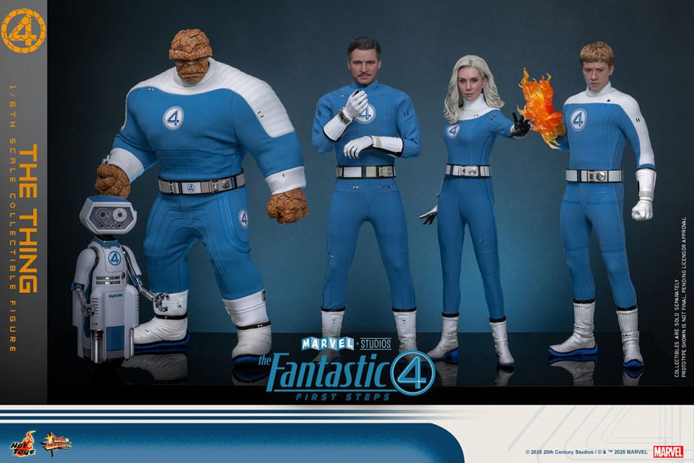 The Fantastic Four: First Steps Movie Masterpiece Action Figur 1/6 The Thing 31 cm Hot Toys