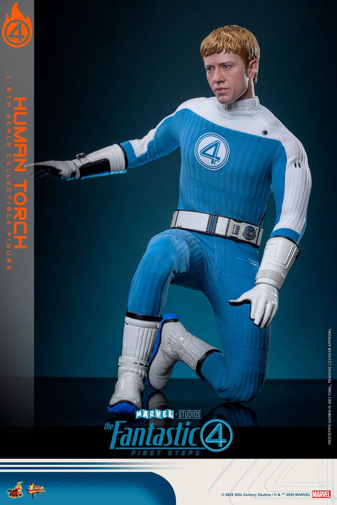 The Fantastic Four: First Steps Movie Masterpiece Action Figur 1/6 Human Torch 30 cm Hot Toys
