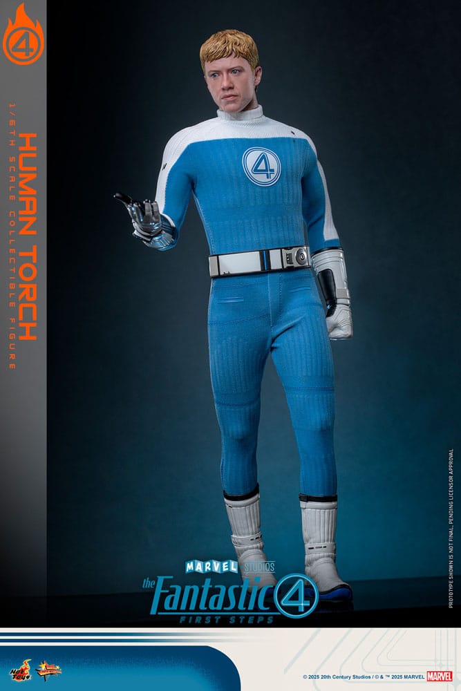 The Fantastic Four: First Steps Movie Masterpiece Action Figur 1/6 Human Torch 30 cm Hot Toys