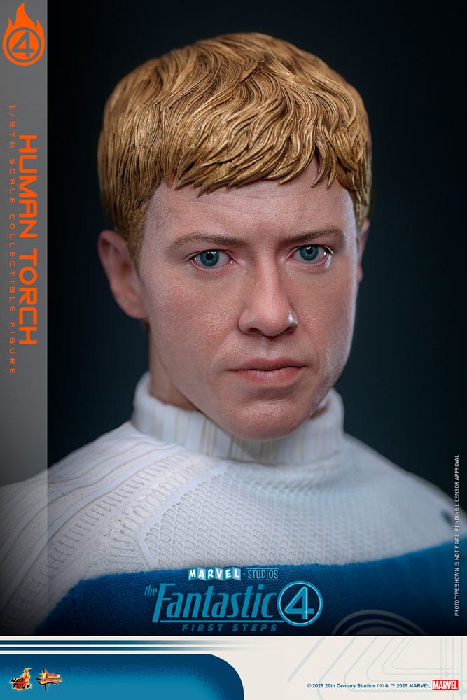 The Fantastic Four: First Steps Movie Masterpiece Action Figur 1/6 Human Torch 30 cm Hot Toys