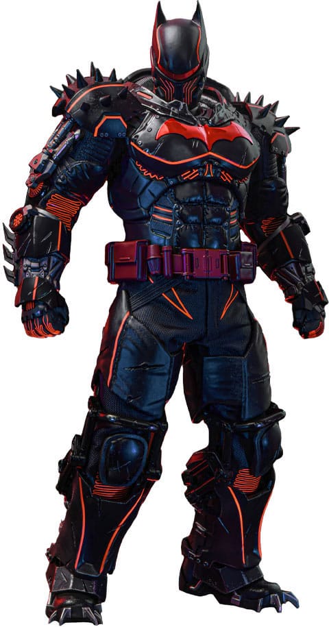 Batman Arkham Origins Videospel Mästare Action Figur 1/6 XE Dräkt Hellbat Version Hot Toys Exklusiv 33 cm Hot Toys