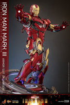 Iron Man Movie Masterpiece Diecast Action Figur 1/6 Iron Man Mark III (Armor Suit Up Version) 32 cm Hot Toys