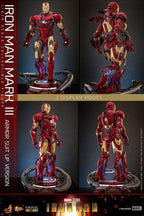 Iron Man Movie Masterpiece Diecast Action Figur 1/6 Iron Man Mark III (Armor Suit Up Version) 32 cm Hot Toys