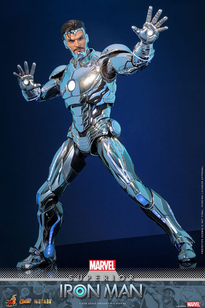 Marvel Comic Diecast Masterpiece Action Figur 1/6 Superior Iron Man 32 cm Hot Toys