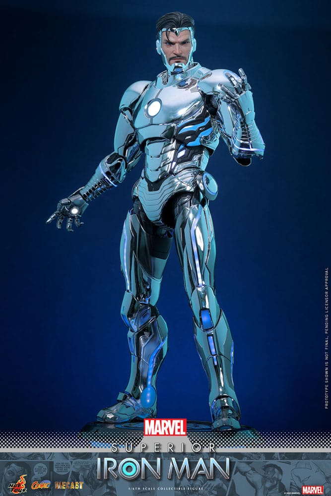 Marvel Comic Diecast Masterpiece Action Figur 1/6 Superior Iron Man 32 cm Hot Toys