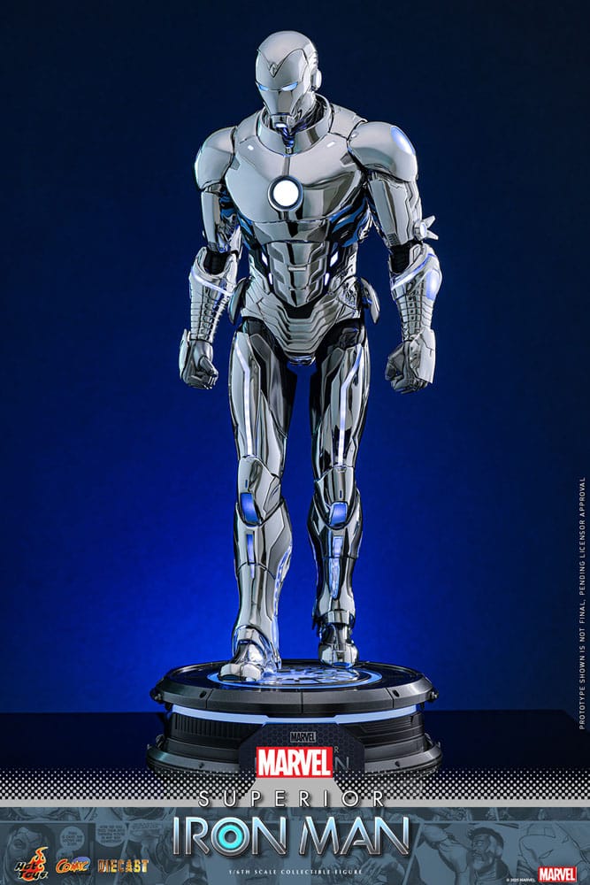 Marvel Comic Diecast Masterpiece Action Figur 1/6 Superior Iron Man 32 cm Hot Toys