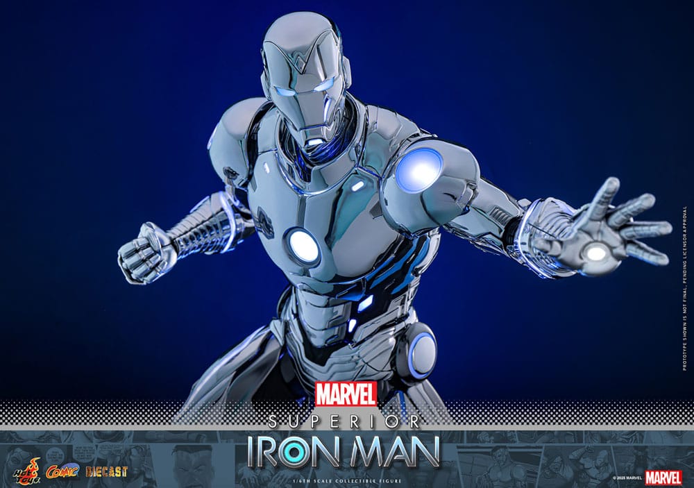 Marvel Comic Diecast Masterpiece Action Figur 1/6 Superior Iron Man 32 cm Hot Toys