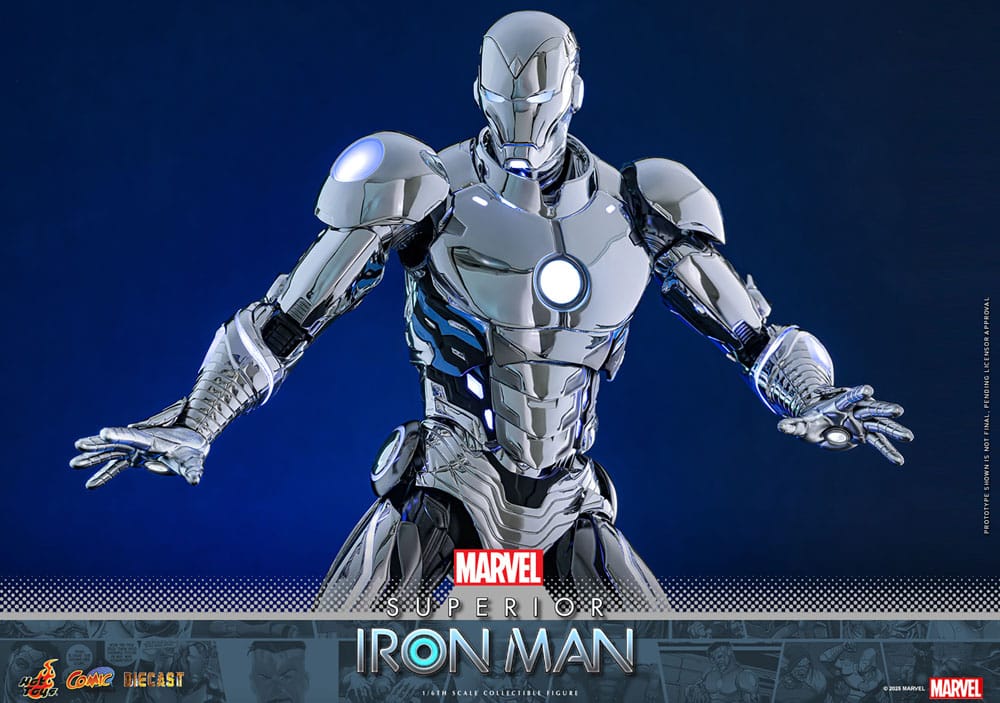 Marvel Comic Diecast Masterpiece Action Figur 1/6 Superior Iron Man 32 cm Hot Toys