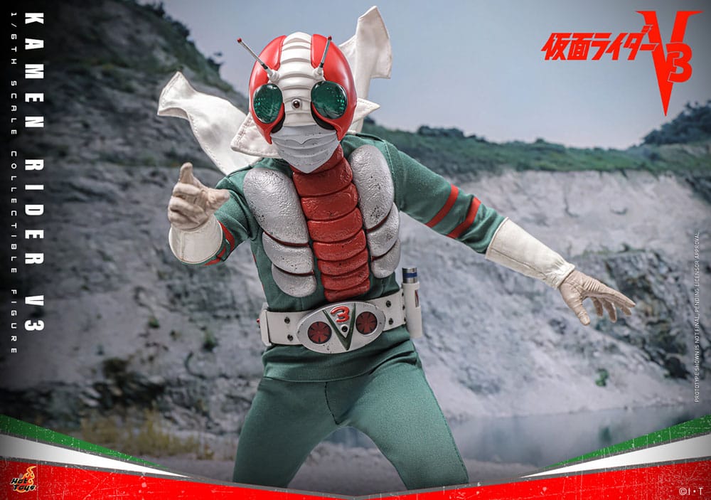 Kamen Rider V3 1/6 Kamen Rider V3 30 cm - Samlarfigur Hot Toys