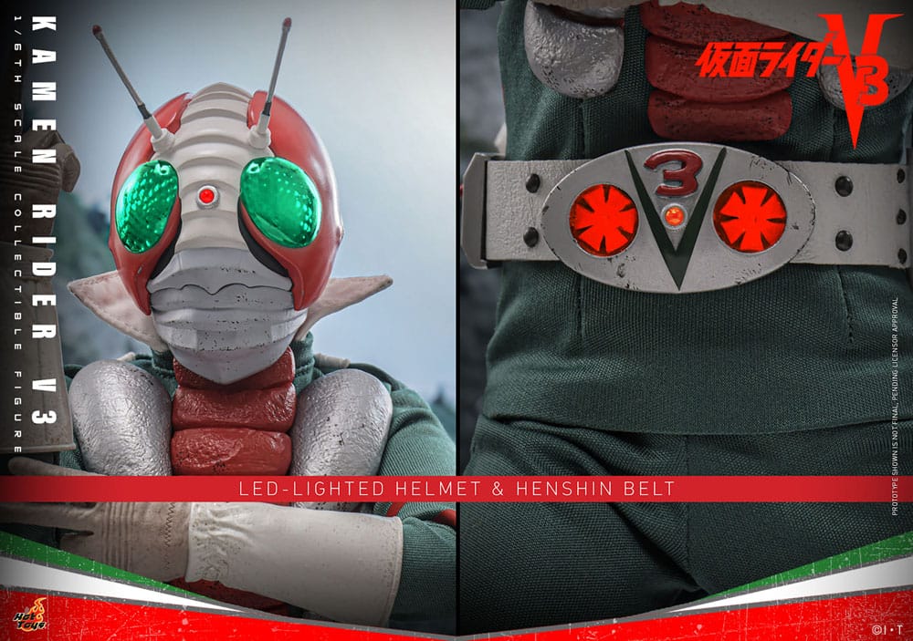 Kamen Rider V3 1/6 Kamen Rider V3 30 cm - Samlarfigur Hot Toys