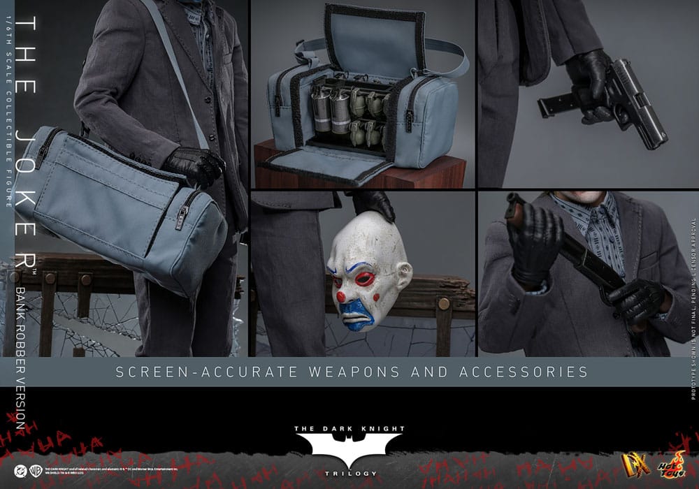 The Dark Knight DX Action Figur 1/6 The Joker (Bank Robber Version) 30 cm Hot Toys