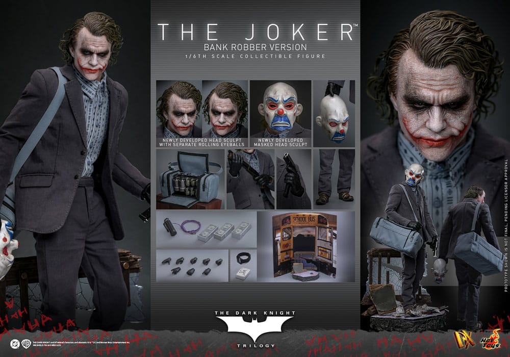 The Dark Knight DX Action Figur 1/6 The Joker (Bank Robber Version) 30 cm Hot Toys