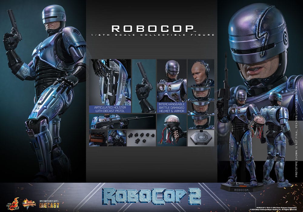 RoboCop 2 Movie Masterpiece Diecast Action Figur 1/6 RoboCop 30 cm Hot Toys