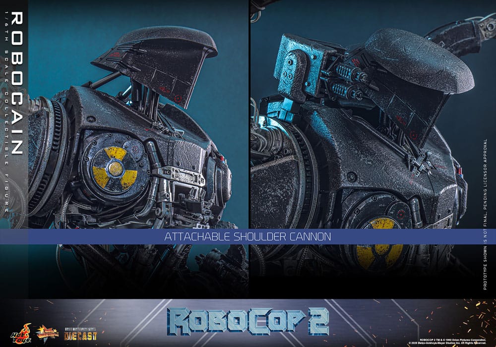 RoboCop 2 Movie Masterpiece Diecast Action Figur 1/6 RoboCain 40 cm Hot Toys