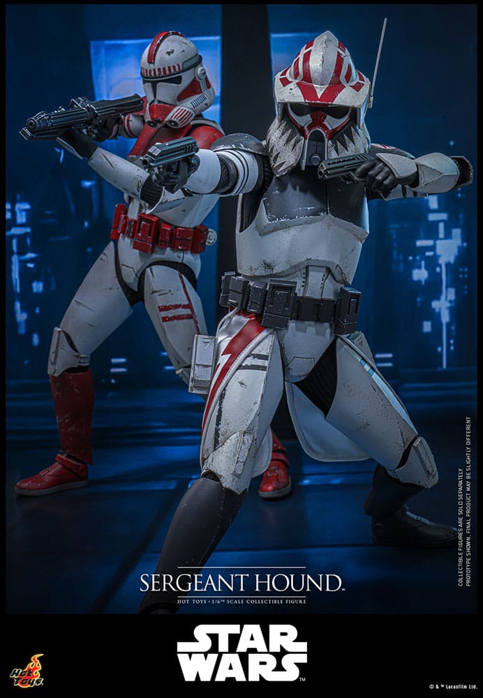 Star Wars: The Clone Wars Action Figur 1/6 Sergeant Hound 30 cm Hot Toys