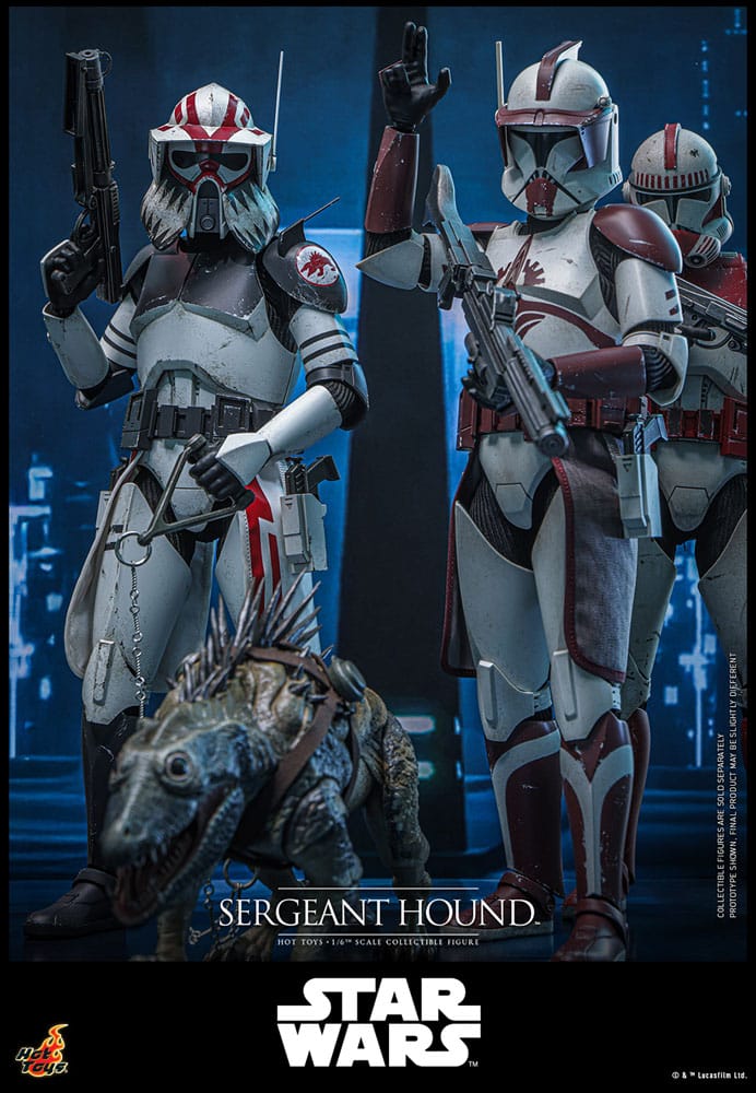 Star Wars: The Clone Wars Action Figur 1/6 Sergeant Hound 30 cm Hot Toys