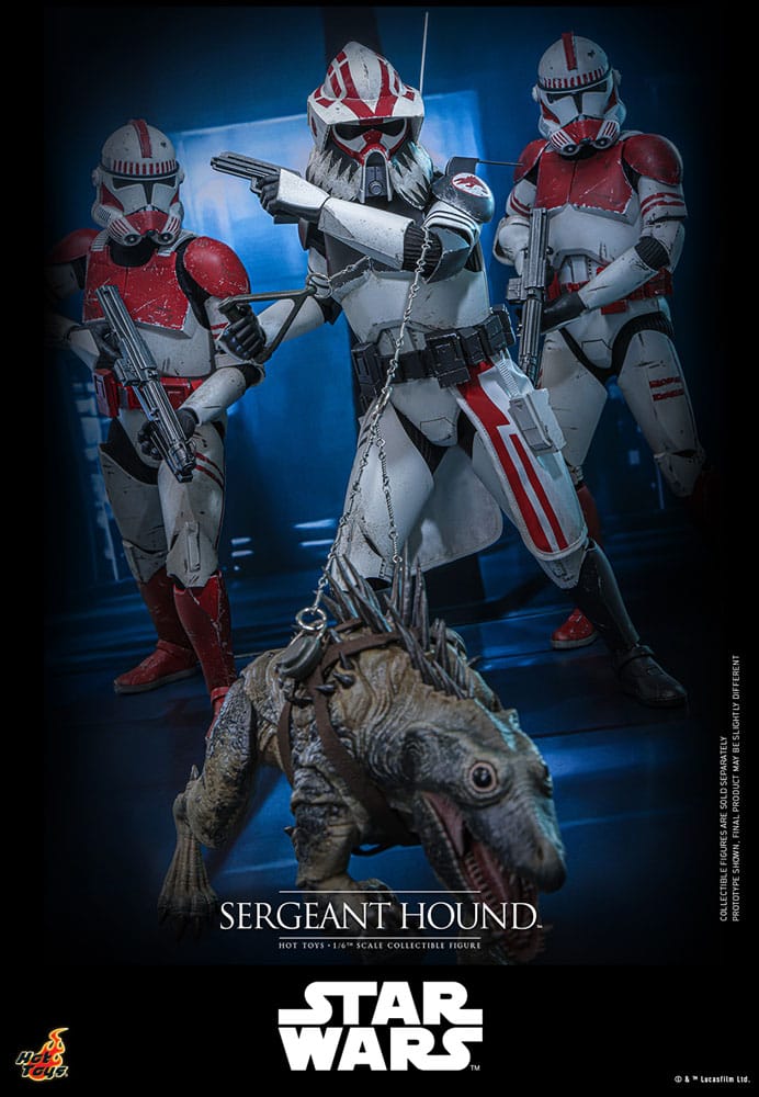 Star Wars: The Clone Wars Action Figur 1/6 Sergeant Hound 30 cm Hot Toys