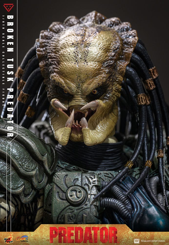 Alien vs. Predator Comic Masterpiece Action Figur 1/6 Broken Tusk Predator 35 cm Hot Toys