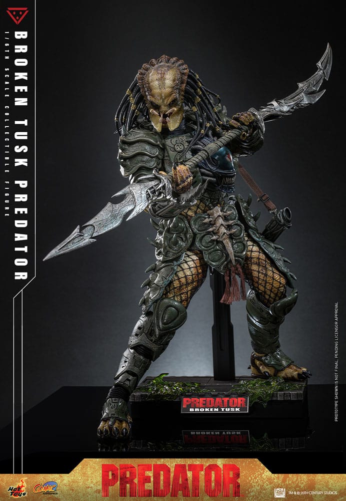 Alien vs. Predator Comic Masterpiece Action Figur 1/6 Broken Tusk Predator 35 cm Hot Toys