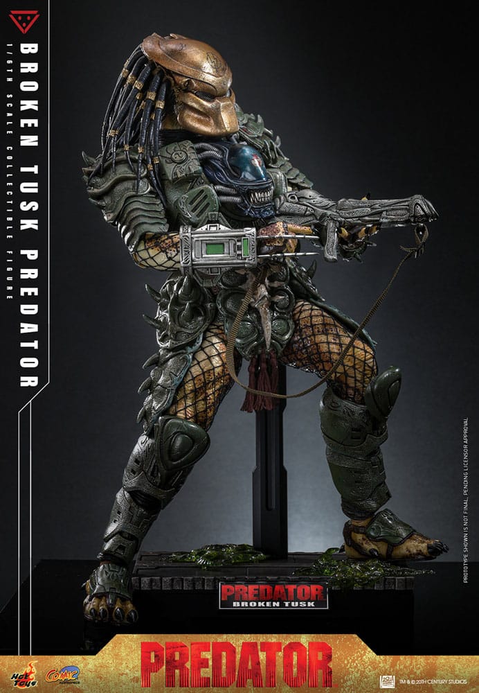 Alien vs. Predator Comic Masterpiece Action Figur 1/6 Broken Tusk Predator 35 cm Hot Toys
