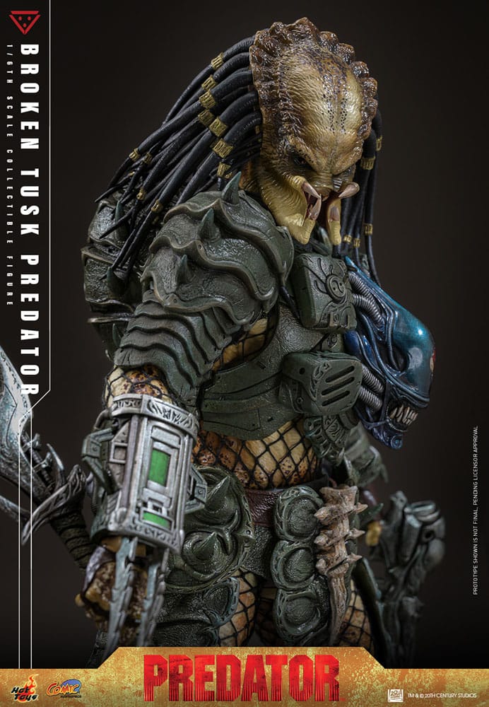 Alien vs. Predator Comic Masterpiece Action Figur 1/6 Broken Tusk Predator 35 cm Hot Toys