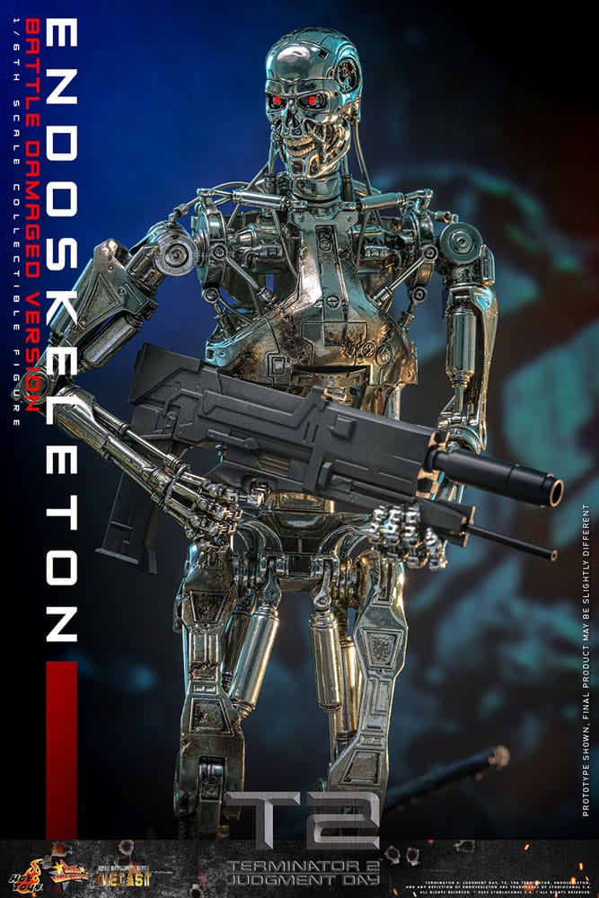 Terminator 2: Judgment Day Movie Masterpiece Die-cast Action Figur 1/6 Endoskeleton (Battle Damaged Version) 31 cm Hot Toys