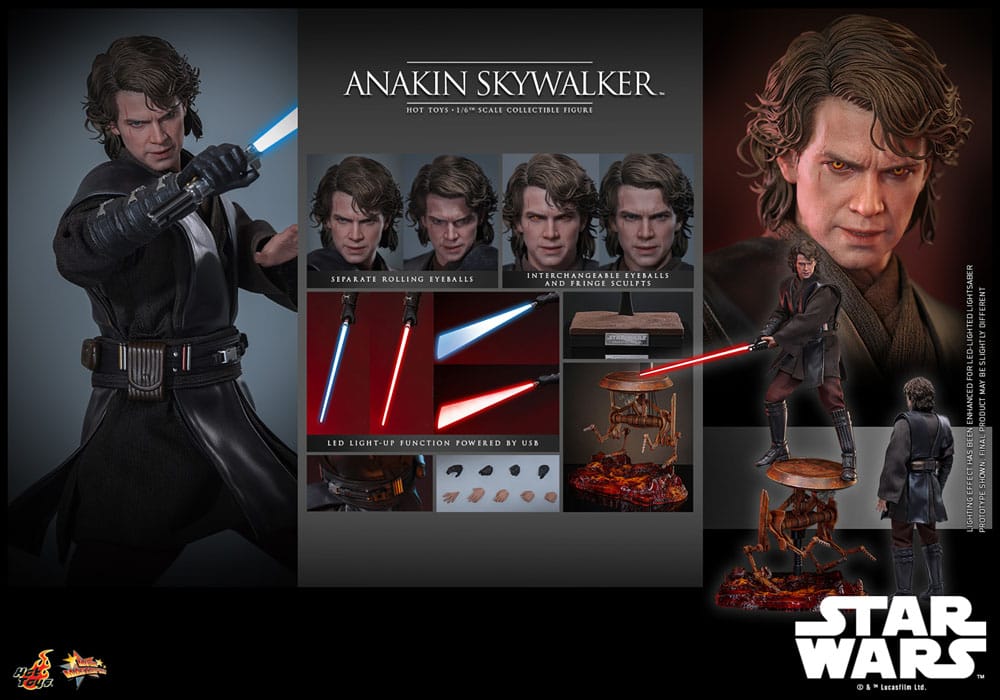 Star Wars: Episode III - Revenge of the Sith Movie Masterpiece Action Figur 1/6 Anakin Skywalker 31 cm Hot Toys