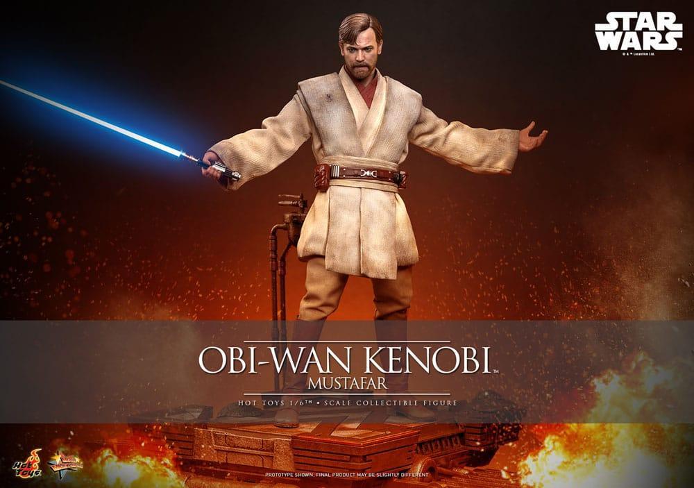Star Wars: Episode III - Revenge of the Sith Movie Masterpiece Action Figur 1/6 Obi-Wan Kenobi (Mustafar) 31 cm Hot Toys